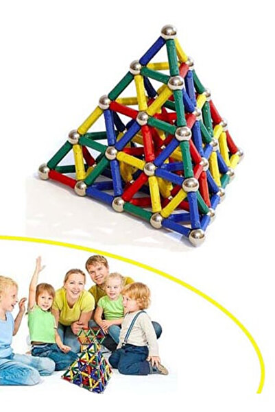 CİYU TİCARET Manyetik blok oyun seti kolayca takılıp çıkarılabilir yüzlerce k...