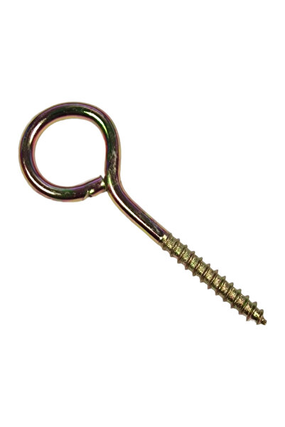 flores Set 100 carlige cu filet pentru lemn, galben, ER121, inel Ø exterior 3...