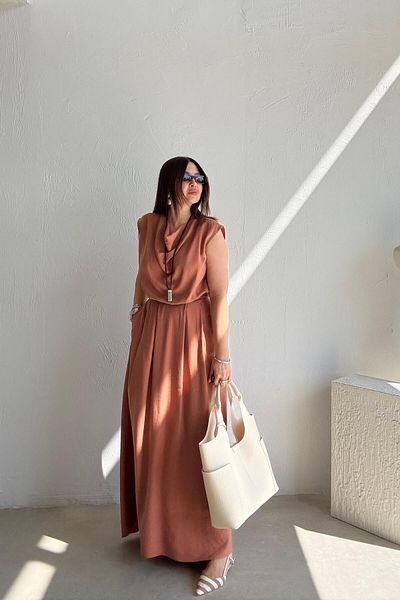 ELVAN TOLON Tile Blouse Skirt Set