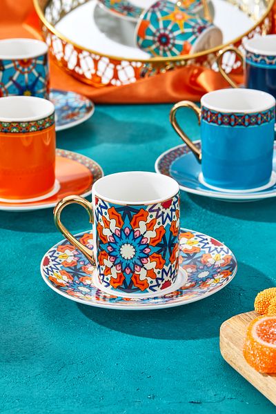 Paçi Paçi̇ Eleganza 6 Piece Coffee Cup Set