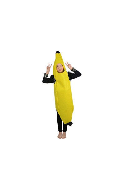 KidMania Costum fruct Banana KidMania®, galben, pentru copii, marime universa...