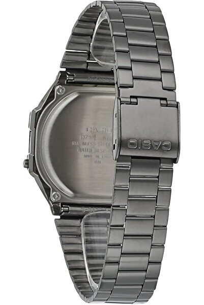 Casio Unisex Watch - A168WGG-1BDF Black Dial, Grey Band