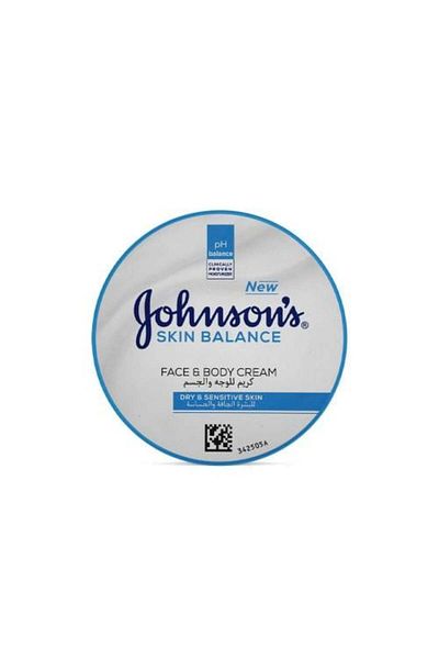 Johnson's كريم للوجه والجسم للبشرة الجافة والحساسة - 200 مل