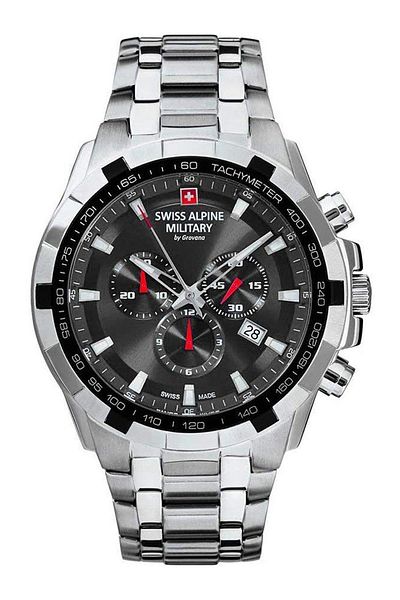 Swiss Alpine Military Mens Watch Swiss Military 7043.9237, Quartz, 47mm, 10atm