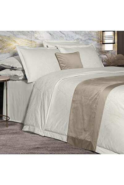 Sarev Borendo King Size (King Size) 100% Cotton Satin "300 Tc" Duvet Cover Cream