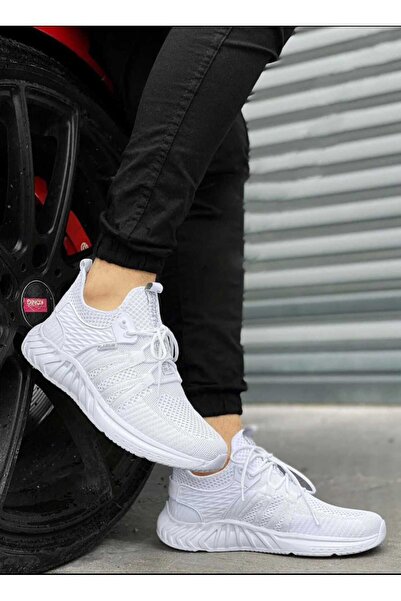 Weynes Erkek Beyaz Plar Ortopedik Rahat Günlük Sneaker WSB0958