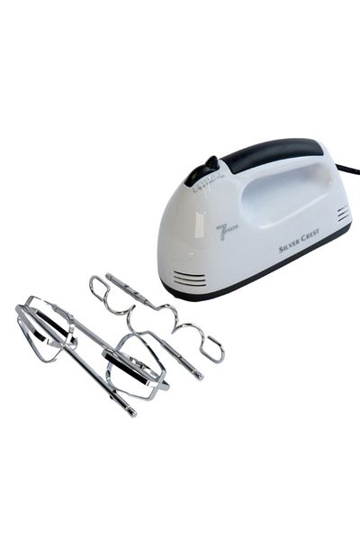 Silver Crest Hand Mixer SIL-265 – 250W, 7-Speed Stainless Steel Beaters, Lightweight & Easy to Clean