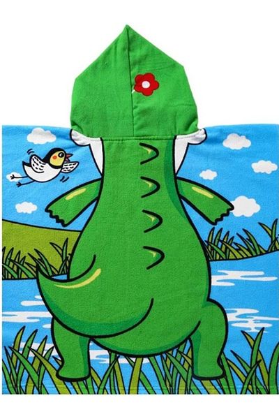 Best Ladies Kids Hooded Bath Towel (1-5 Years) Shark Design Swim, Beach, and Bath Cap