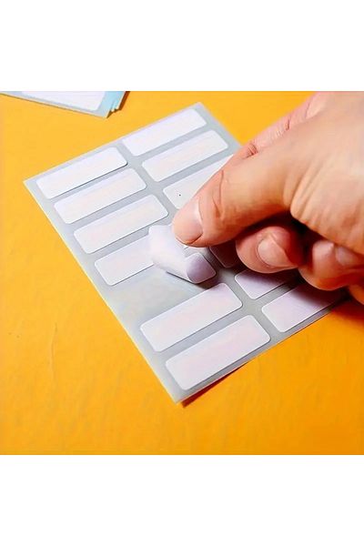Generic Blank White Self-Adhesive Labels,Mini Sticky Paper for Marking&Organizing,3.8 * 1.7 cm,1050 Labels