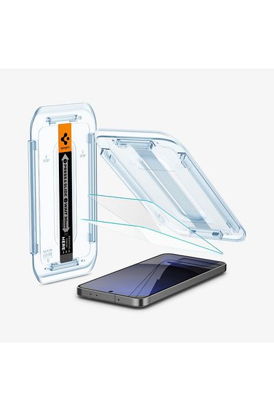 Spigen GLAStR EZ FIT [2 Pack] for Samsung Galaxy S24 FE Screen Protector Case Friendly - 2 PACK