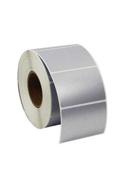 Elit Rulo Elitrulo Barcode Label 40X60 Thermal Gray Metallized Ironback Label - 1000 Pieces