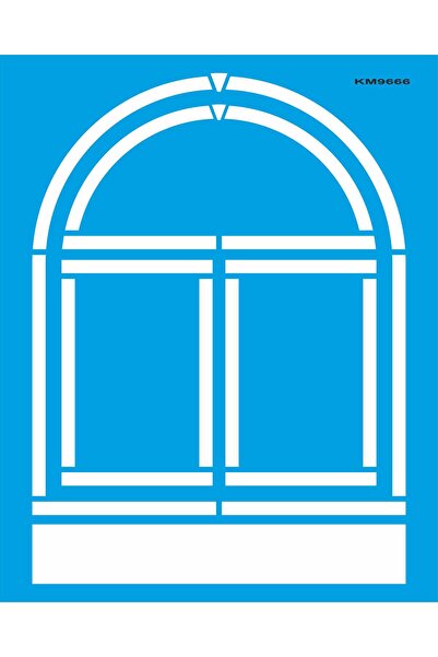 StencilSepeti Window - Stencil Painting Template