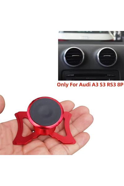 Choice For A3 8p Red Car Phone Holder For Audi A3 S3 Rs3 8p Air Vent Mount Car Styling Bracket Gps Magnet S