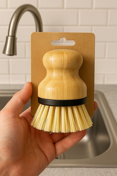 Arma House Large Size Wooden Kitchen Dish Brush - Eco-Friendly Vegetable Fruit Washing Brush