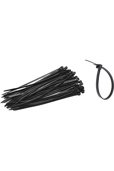 flores Coliere din plastic, negre, 3.6 x 300 mm, 100 buc / set