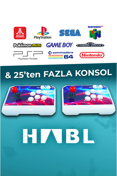 habl 2025 Retro Arcade Kablosuz Oyun Konsolu 42.000 Oyunlu Süper BoxOyun