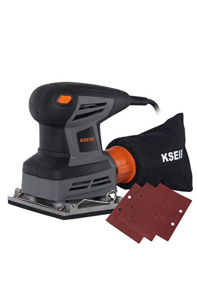 kseibi صنفرة صفائح مقاس 1/4 بوصة، صنفرة كهربائية باليد بقوة 260 واط مع 3 صفائح صنفرة، وحركات صنفرة