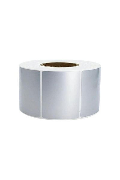 Elit Rulo Elitrulo Barcode Label 40X60 Thermal Gray Metallized Ironback Label - 1000 Pieces