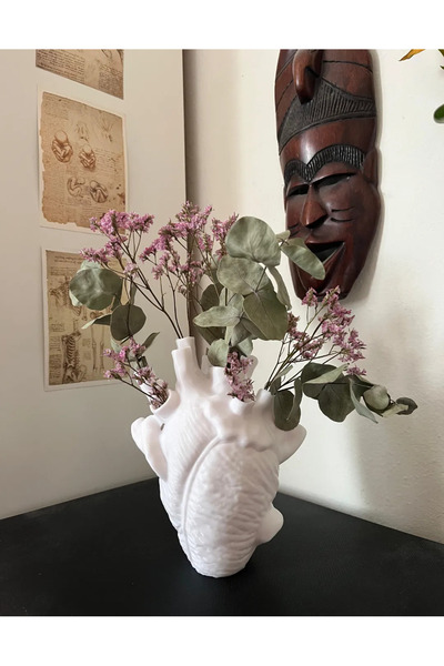 Cem3d مزهرية قلب تشريحية مزهرية قلب واقعية مزهرية هدية عيد الحب