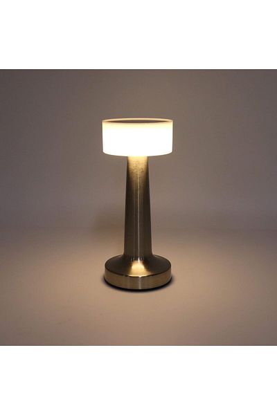 Benson LED table lamp, table lamp, white light, warm white and hot white, USB Type C, ABS/metal, 21 cm