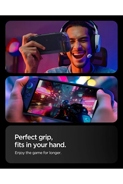 Spigen Dual Grip for Nintendo Switch 2 case (2025) Kickstand Compatible with Enhanced Grip - Black