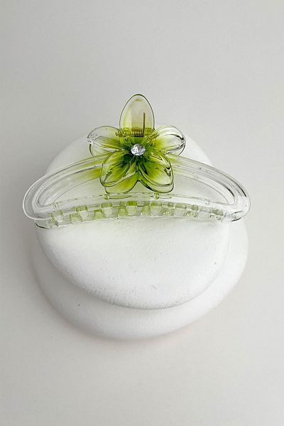 Modex Single Stone Clover Flower Latch Buckle (11cm)