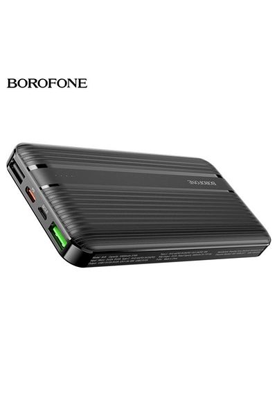 REDz Accessories External Battery, Fast Charging, 10000 Mah, 20w, Original Borofone, Bj9, Black