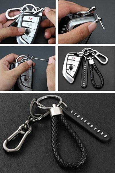 Buffer ®   Μπρελόκ με αριθμητή με αυτοκόλλητο τηλεφωνικού αριθμού που μπορεί να συνδεθεί στο μπρελόκ