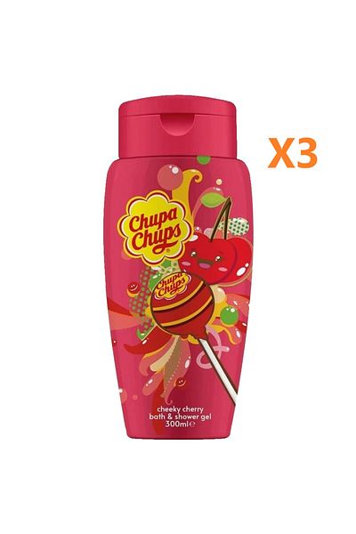 Chupa Chups X3-CHUPA CHUPS GEL DUS 300ML CHEEKY CHERRY