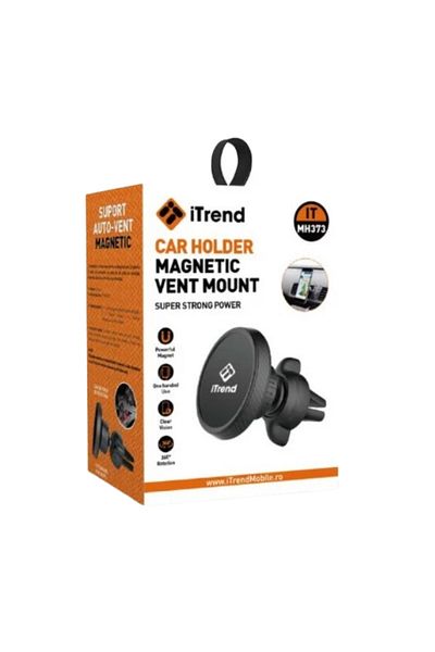 REDz Accessories Suport magnetic pentru grila de ventilație, iTrend MH373, rotativ, prindere fermă, negru