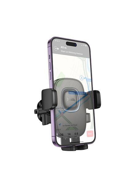 REDz Accessories Suport telefon auto, Hoco H75, grilă de ventilație, rotație 360°, reglabil, negru
