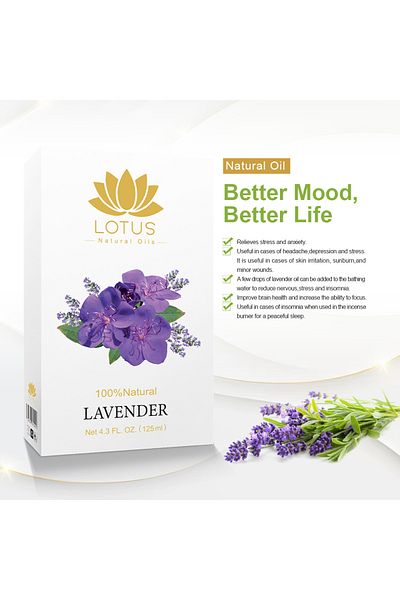Lotus Natural oils - Fragrance ( Lavender oil 125 ml )
