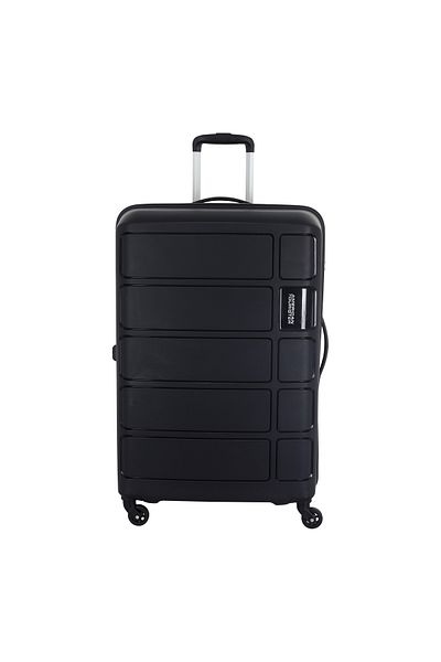 American Tourister مجموعة حقائب سفر صلبة من تراكر، مكونة من 3 قطع - لون أسود