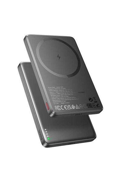 REDz Accessories Hoco Q26 Magsafe Battery, Ultra Slim Powerbank, 5000mah Capacity, Fast Wireless Charging, Black