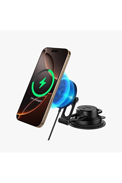 Spigen MagFit Dashboard Araç içi Telefon Tutucu+Manyetik Kablosuz Şarj iPhone...