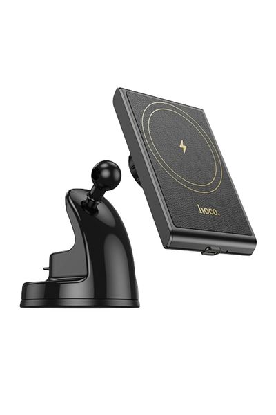 REDz Accessories Suport auto cu încărcare wireless, Hoco HW20, compatibil cu MagSafe, 15W, parbriz/bord, negru