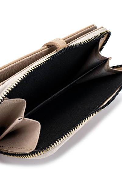 minebag Faux Leather Women's Wallet Mink Mn103