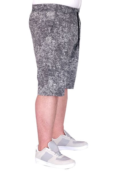 ModeXL Mode XL Oversize Men's Shorts Etching Print 20037S Anthracite