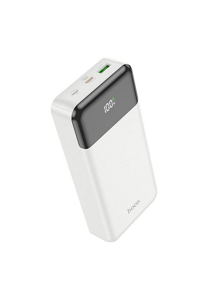 REDz Accessories External Battery 20,000 mAh, Fast Charging, PD QC 3.0, 3A, 20W, USB and Type-C, White