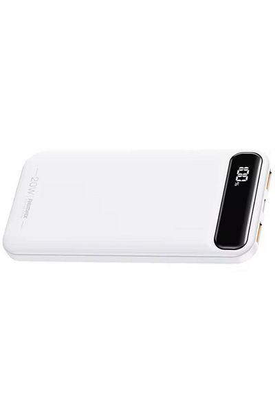 REDz Accessories Remax Rpp-520 Battery, 10,000mah, Multiple Charging, Pd Qc 20w, Led Display, White
