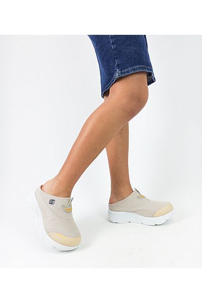 GDT Ayakkabı Beige Color Orthopedic Padding Sole Mesh Sabo Women's Sports Slippers