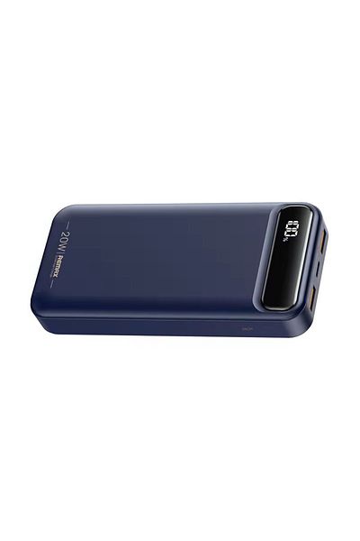 REDz Accessories Baterie Remax RPP-521, 20.000 mAh, încărcare multiplă, Pd QC 20 W, afișaj LED, albastru