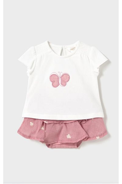 MAYORAL Newborn Skirt and T-Shirt Set