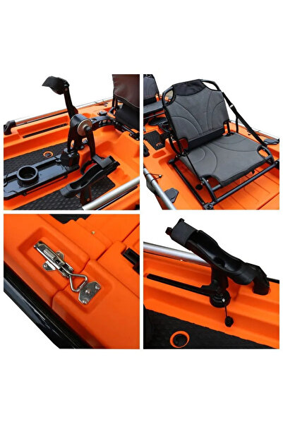 KANOPORT VK-39 KIPPER TEK KİŞİLİK PEDALLI BALIKÇI KANOSU