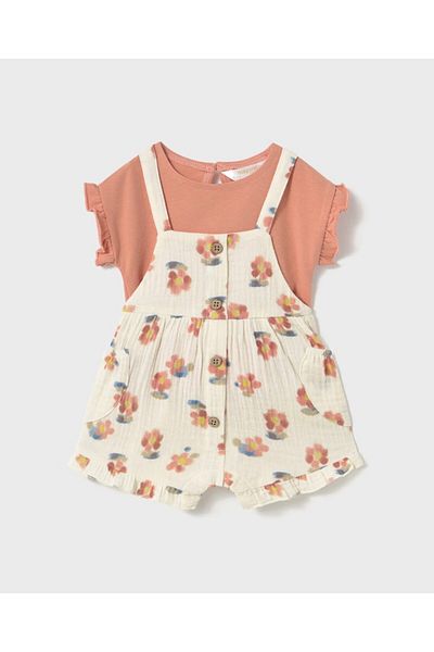 MAYORAL Newborn Romper and T-Shirt Set