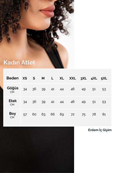 ERDEM İÇ GİYİM Erdem Black Cotton Super Thin Modal Ribbed Tank Top 2329