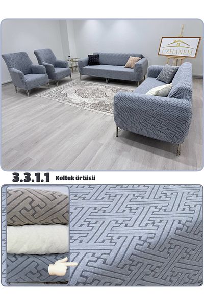 uzhanem Jacquard Seat Cover Set 3.3.1.1 Seat Cover Sofa Cover