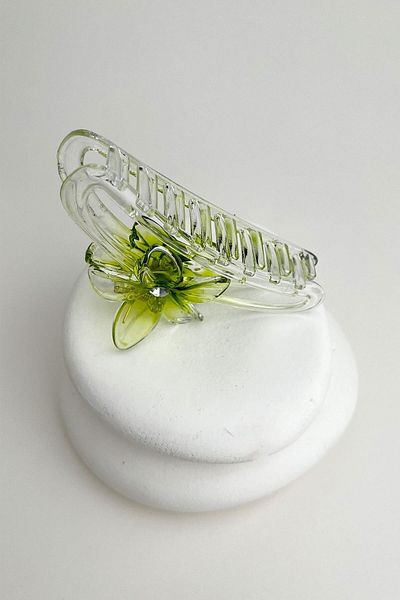 Modex Single Stone Clover Flower Latch Buckle (11cm)