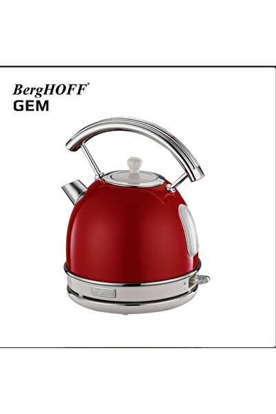 Berghoff GEM RETRO 1.7L KIRMIZI YUVARLAK SU ISITICI