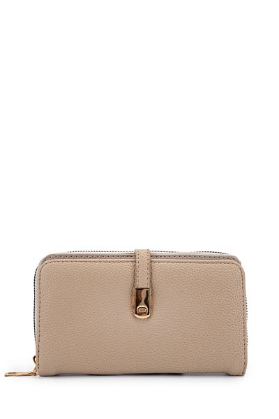 minebag Faux Leather Women's Wallet Mink Mn103